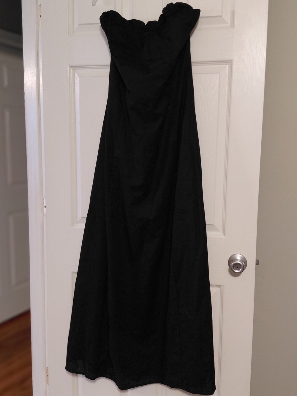 Peppermayo Tayla Linen Maxi Dress Size US 10 Black - Picture 5 of 11